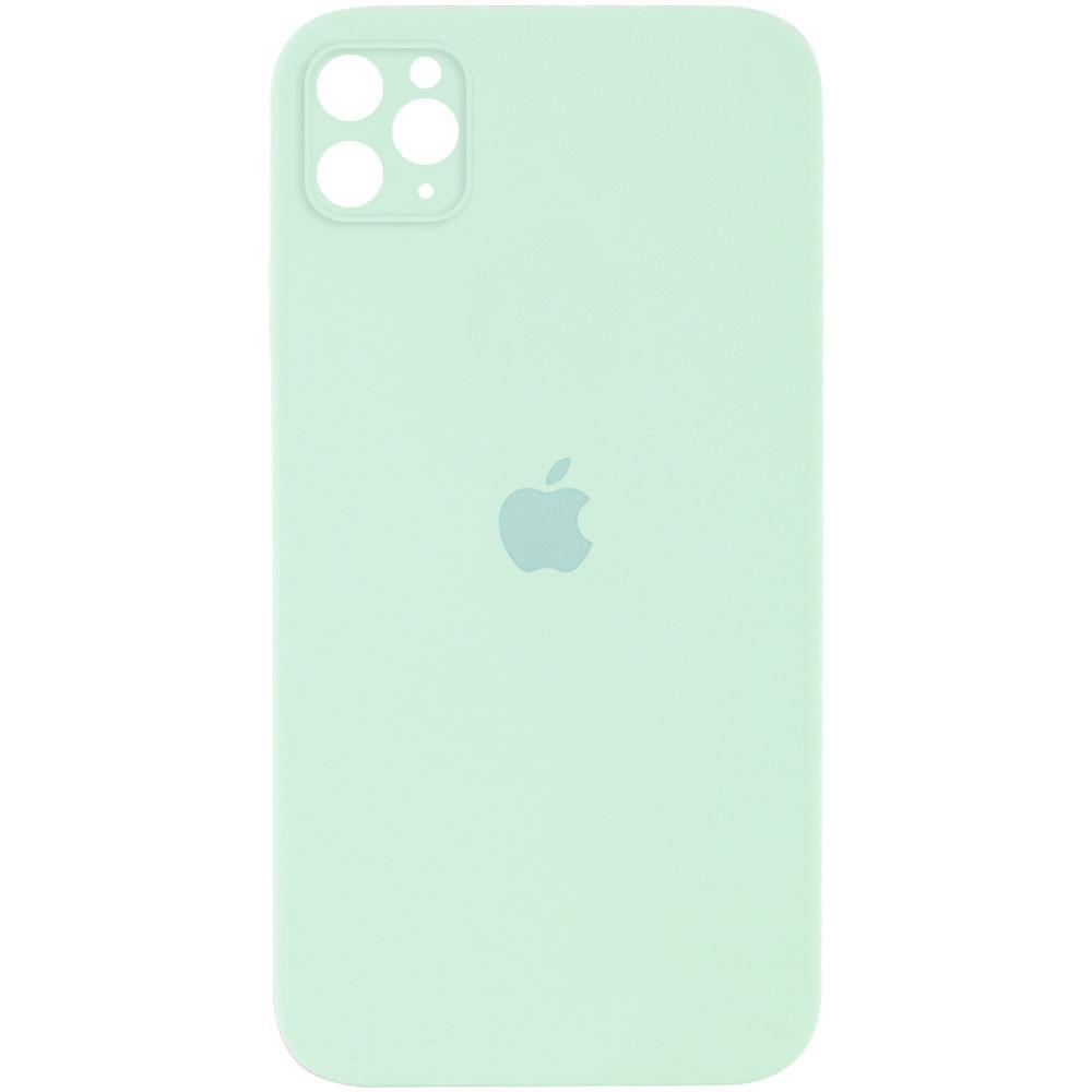 Silicone Case Square Full Camera Protective (AA) для iPhone 11 Pro (Light Turquoise)