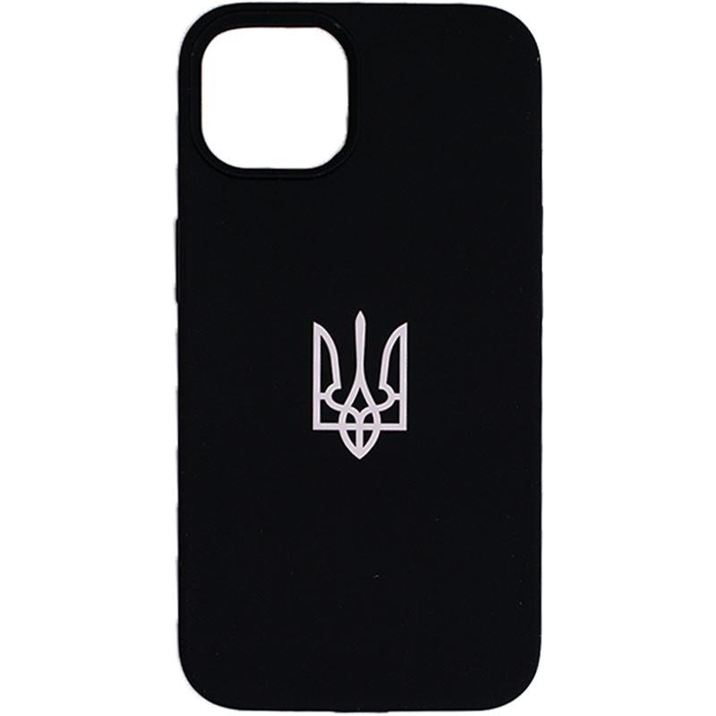 Накладка Full Silicone case Patriot для iPhone 14 Pro Max (Black)