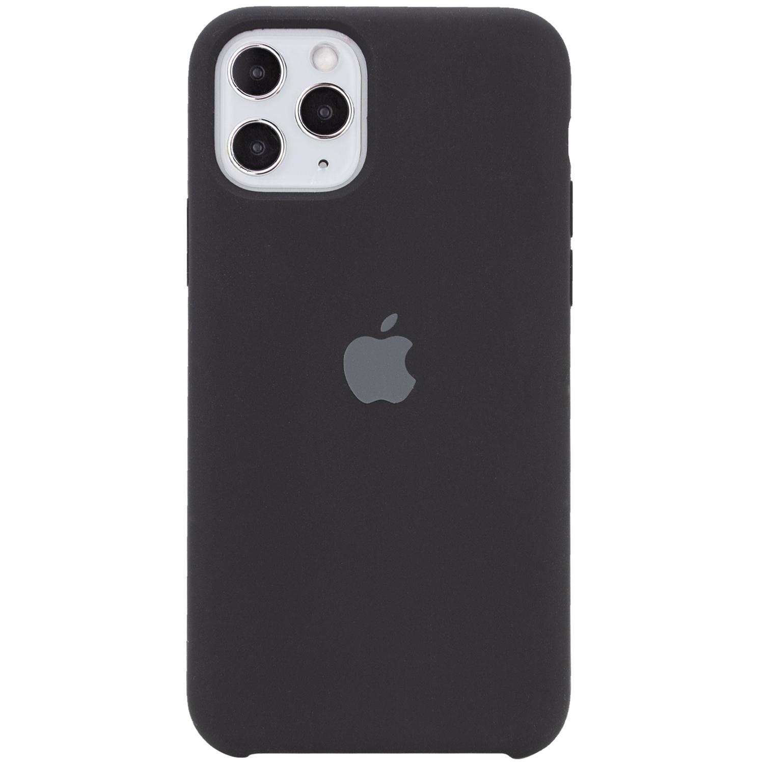 Silicone Case (AA) для iPhone 11 Pro Max (6.5") (Black)