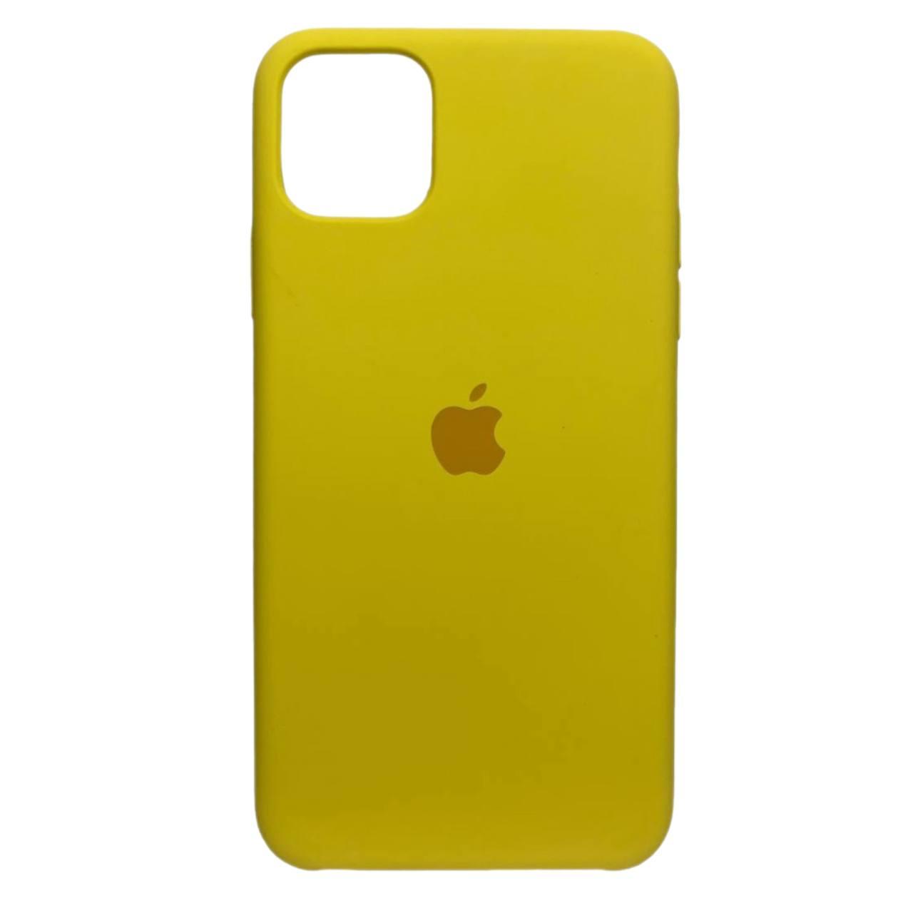 Silicone Case Full Protective (AA) для iPhone 13 PRO (Light Yellow)