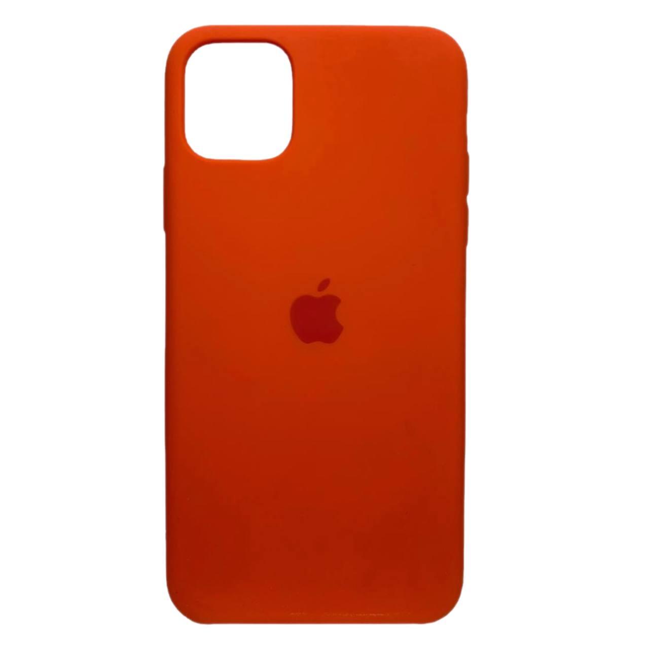 Silicone Case (AA) для iPhone 11 Pro Max (6.5") (Orange)