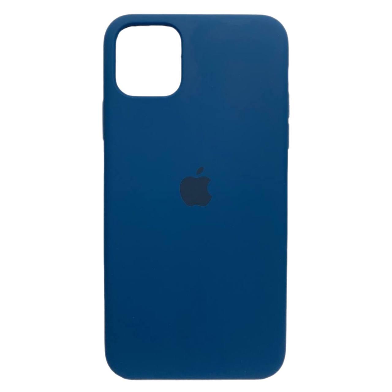 Silicone Case (AA) для iPhone 11 Pro Max (6.5") (Dark blue)