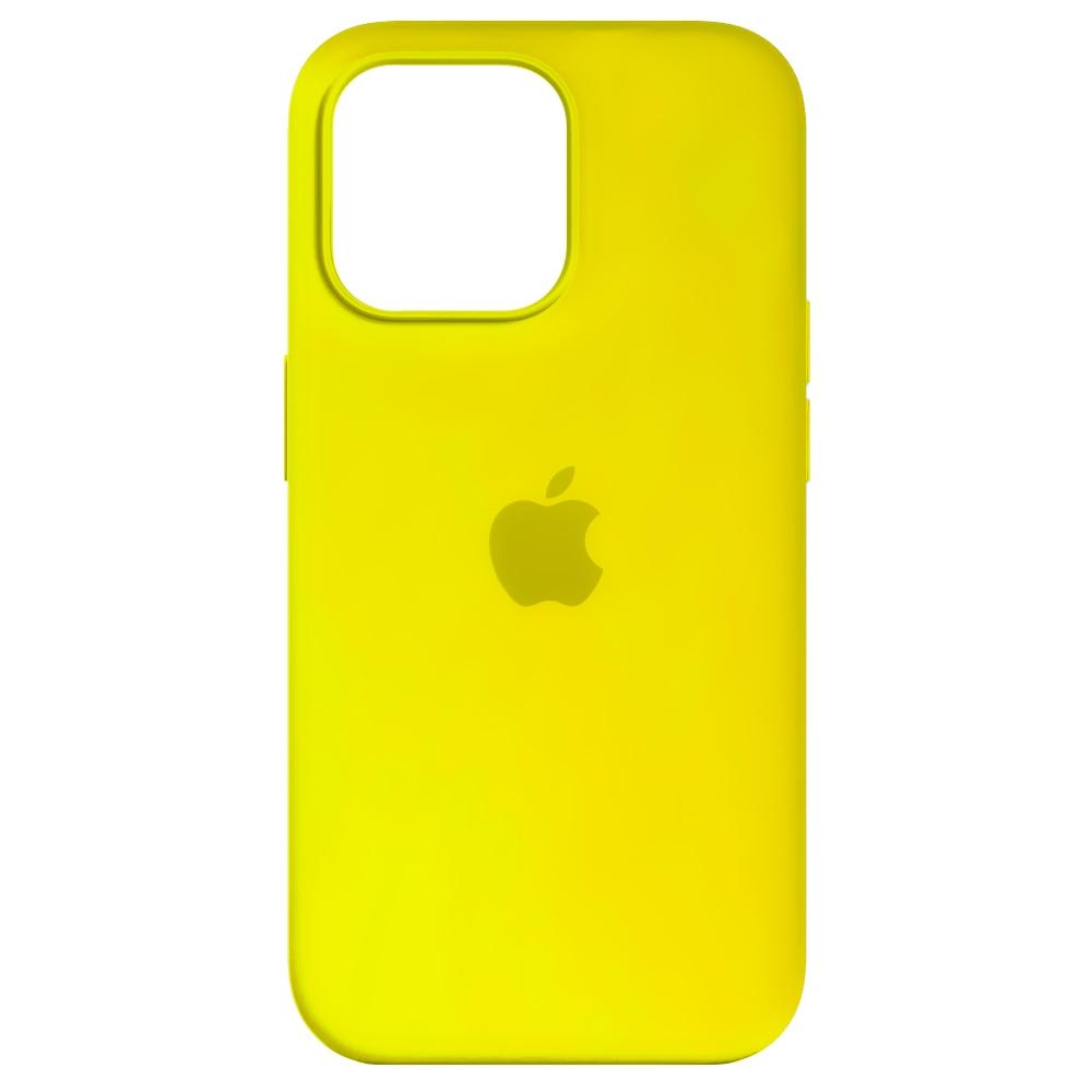 Silicone Case Full Protective (AA) для iPhone 13 mini (Yellow)