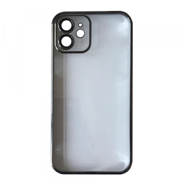 Чохол CLEAR GUARD CAMERA GLASS for iPhone 12 ультратонкий  (чорний)