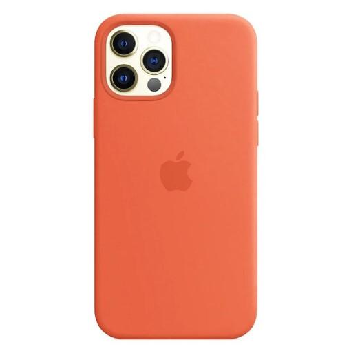 Silicone Case Full Protective (AA) для iPhone 12 / 12 Pro (Orange)