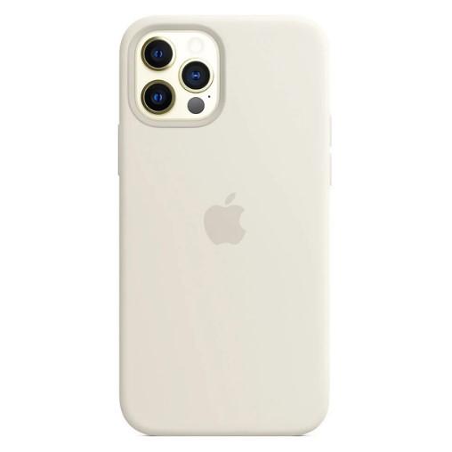 Silicone Case Full Protective (AA) для iPhone 12 / 12 Pro (Milk)
