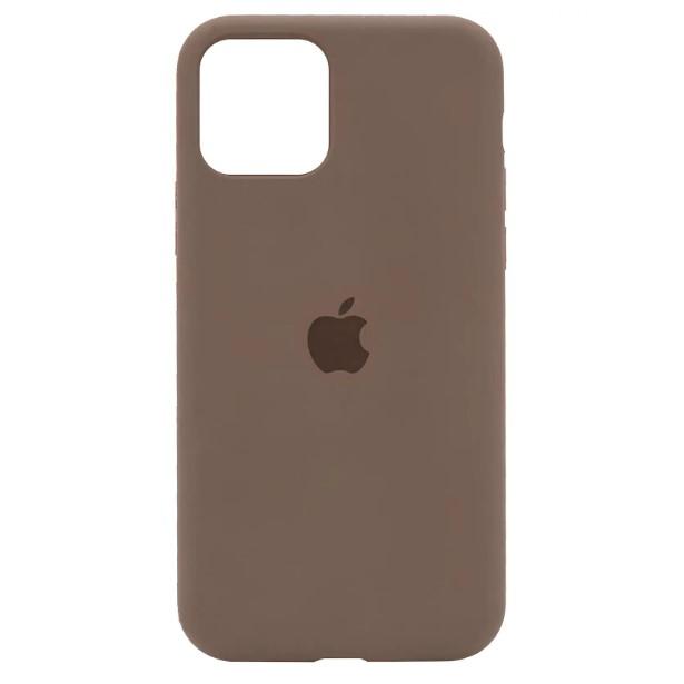 Silicone Case Full Protective (AA) для iPhone 12 / 12 Pro (Brown)