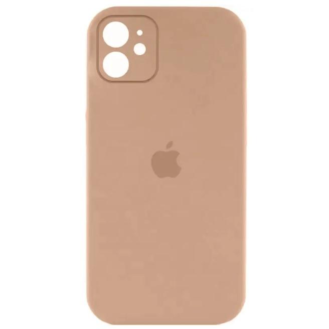 Silicone Case Full Camera Protective (AA) для iPhone 12  (Desert gold)