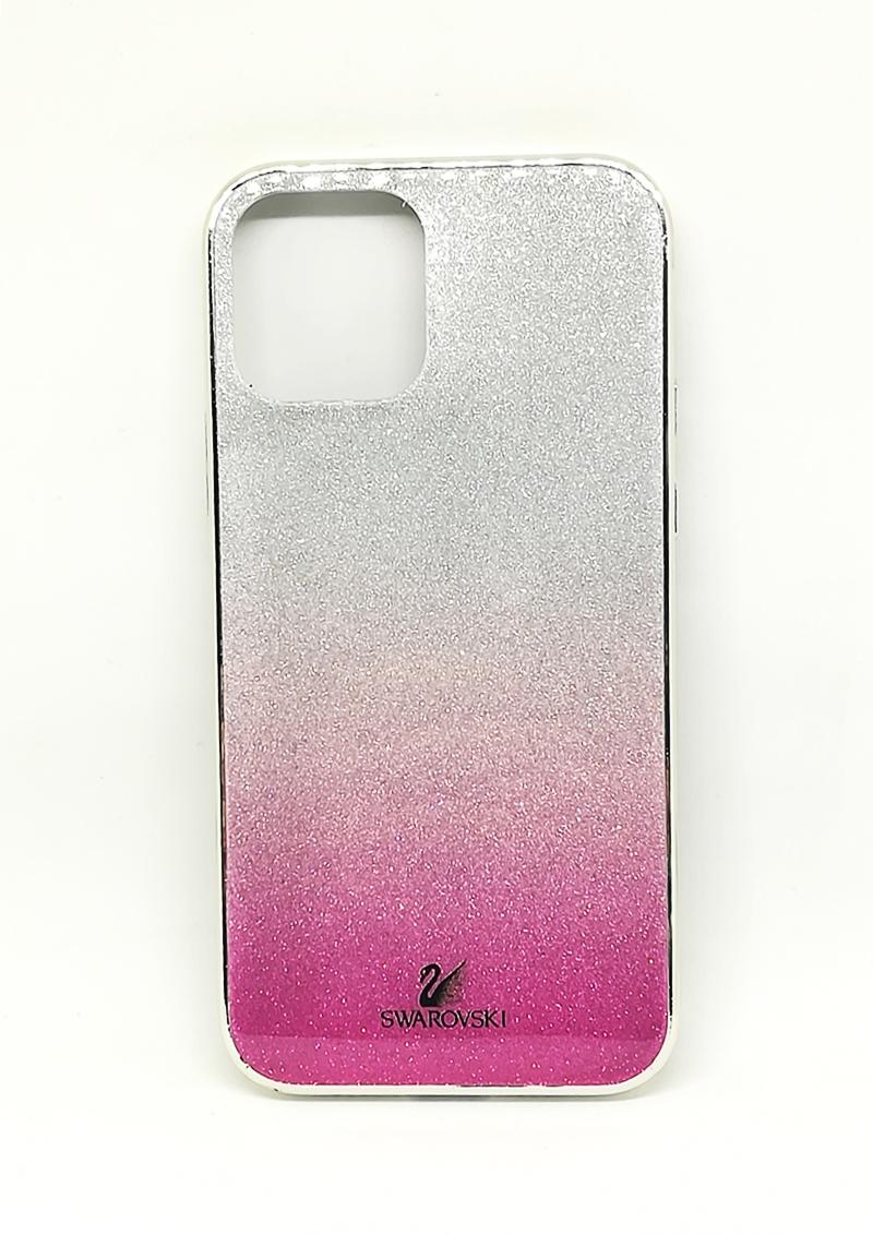 Накладка Glass SW для IPhone 12 mini малинова