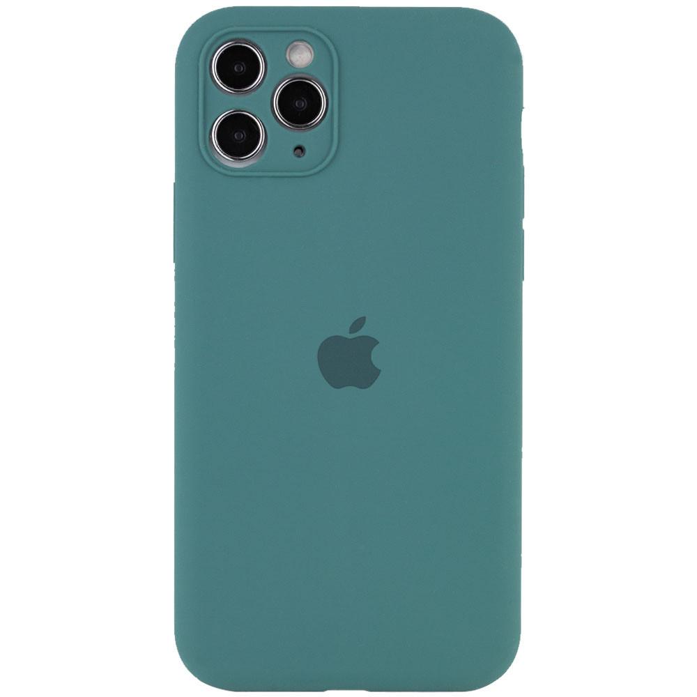 Silicone Case Full Camera Protective (AA) для iPhone 12 Pro Max  (Pine green)