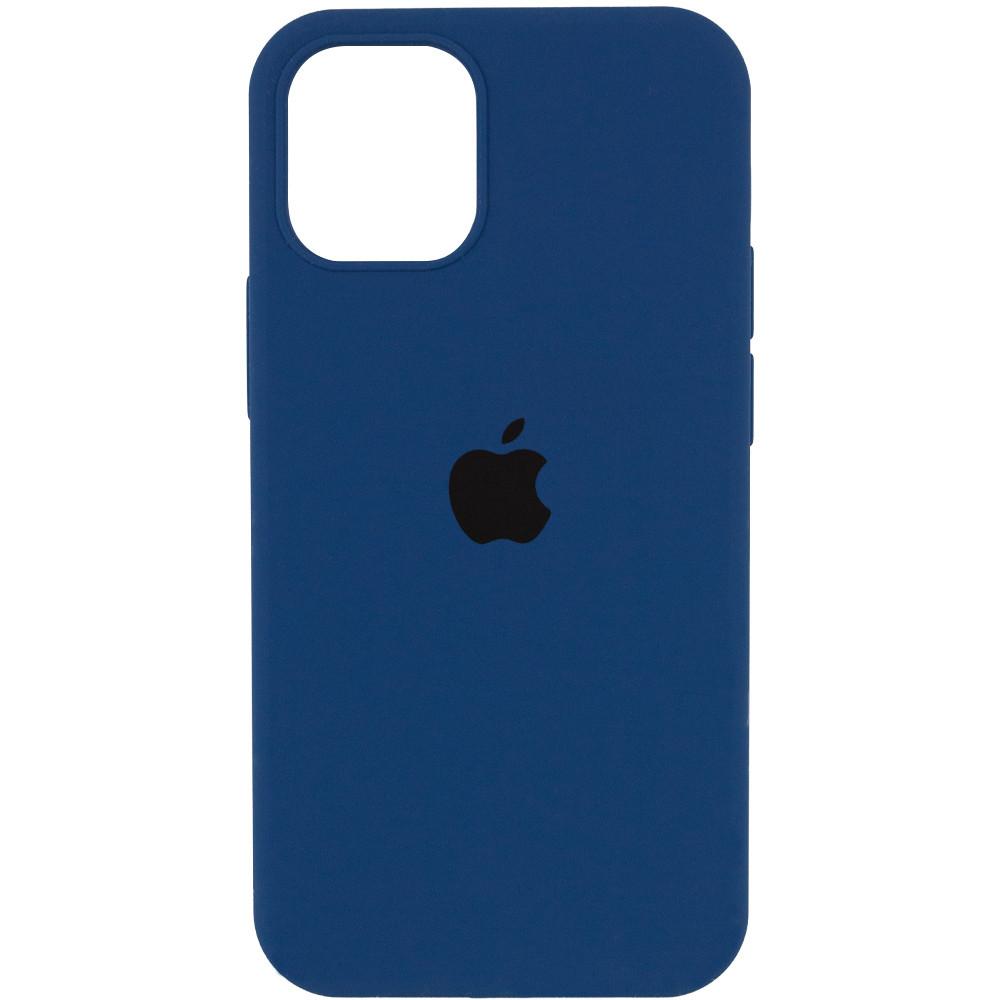 Silicone Case Full Protective (AA) для iPhone 12 / 12 Pro (Navy Blue)