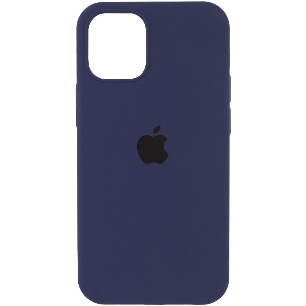 Silicone Case Full Protective (AA) для iPhone 12 / 12 Pro (Midnight Blue)