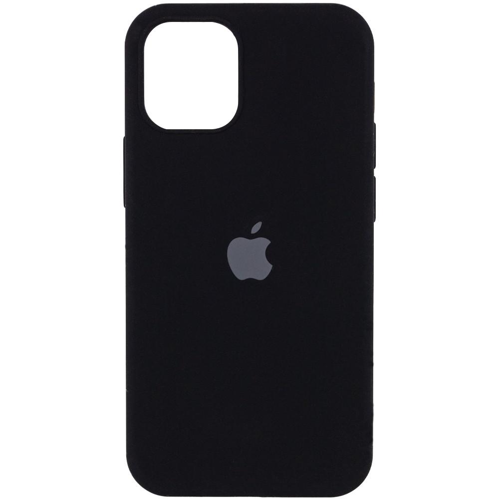 Silicone Case Full Protective (AA) для iPhone 12 / 12 Pro (Black)