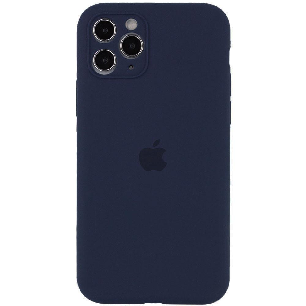 Silicone Case Full Camera Protective (AA) для iPhone 12 Pro (6.1") (Midnight Blue)