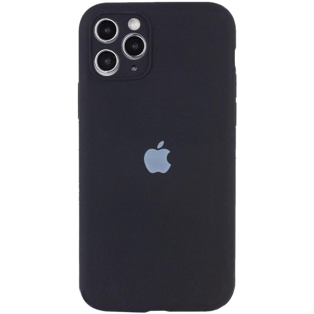 Silicone Case Full Camera Protective (AA) для iPhone 12 Pro (6.1") (Black)