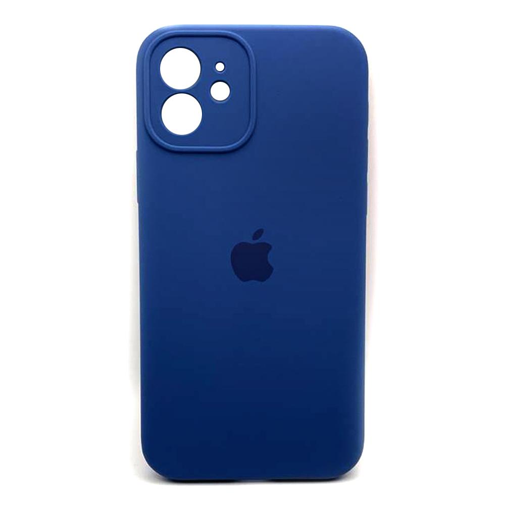 Silicone Case Full Camera Protective (AA) для iPhone 12 (6.1") (Blue)