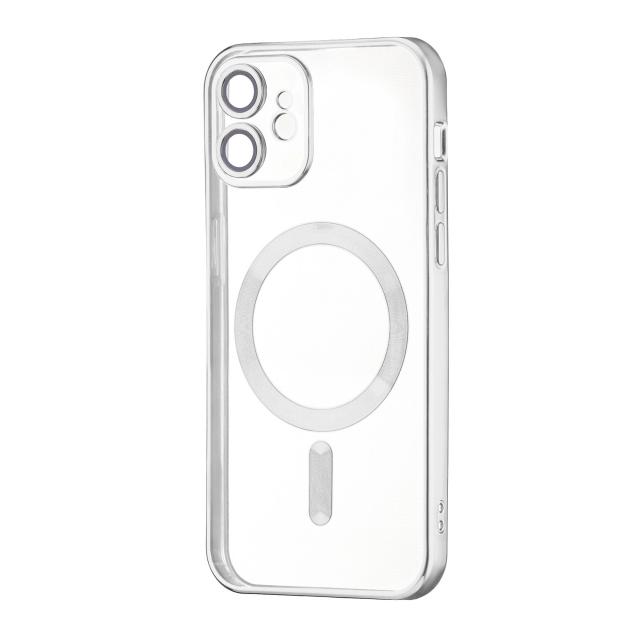 Накладка Metal Matte Case MagSafe для iPhone 15 (silver titanium)