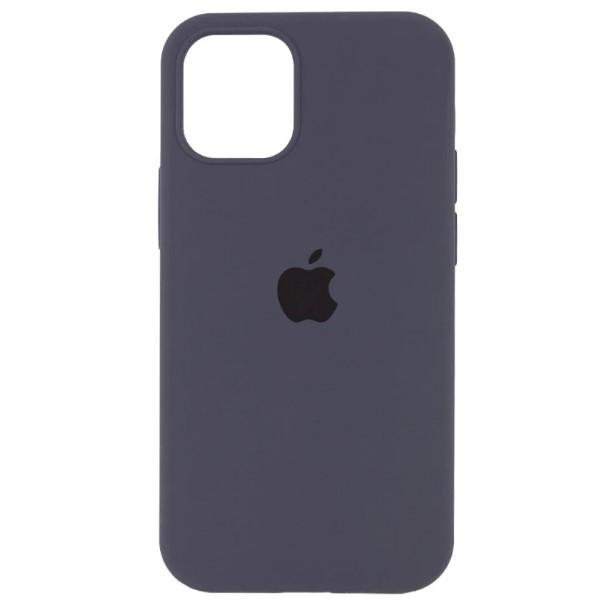 Silicone Case Full Protective (AA) для iPhone 15 Pro (Dark grey)