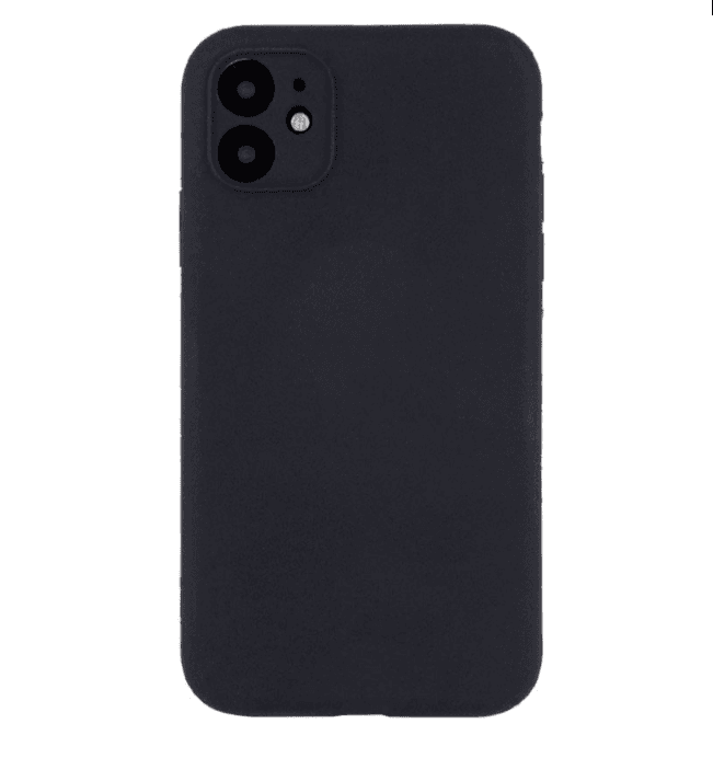 Silicone Case Full Camera Protective NO LOGO для iPhone 12 mini (Black)