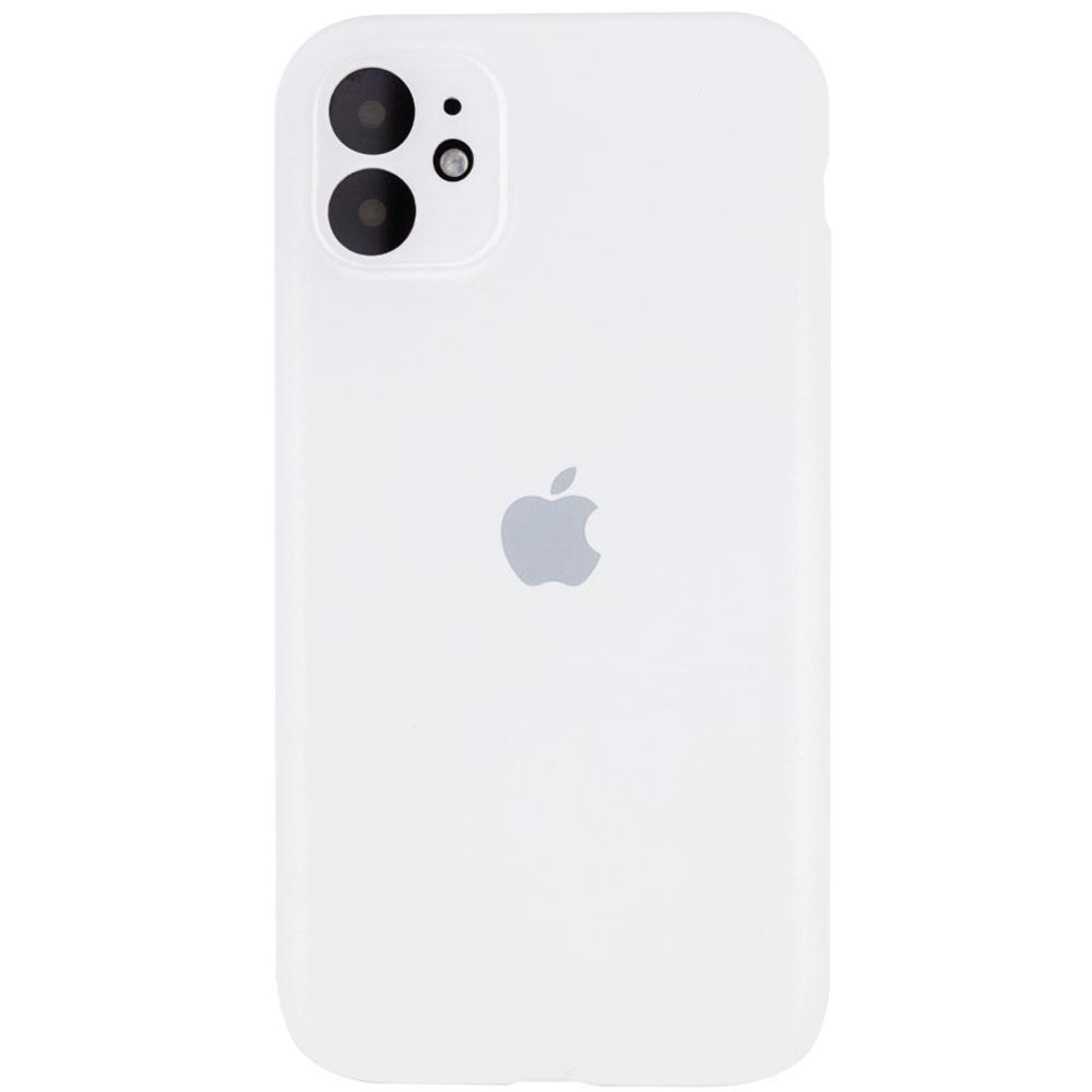 Silicone Case Full Camera Protective (AA) для iPhone 12 (6.1") (White)