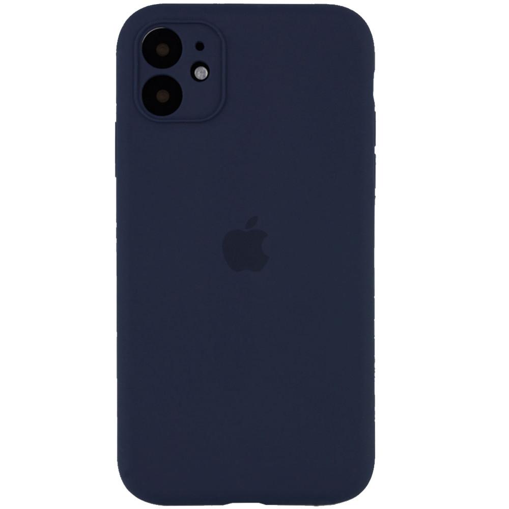 Silicone Case Full Camera Protective (AA) для iPhone 12 (6.1") (Midnight Blue)