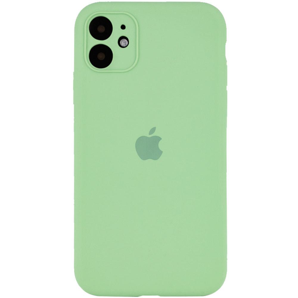 Silicone Case Full Camera Protective (AA) для iPhone 12 (6.1") (Mint)