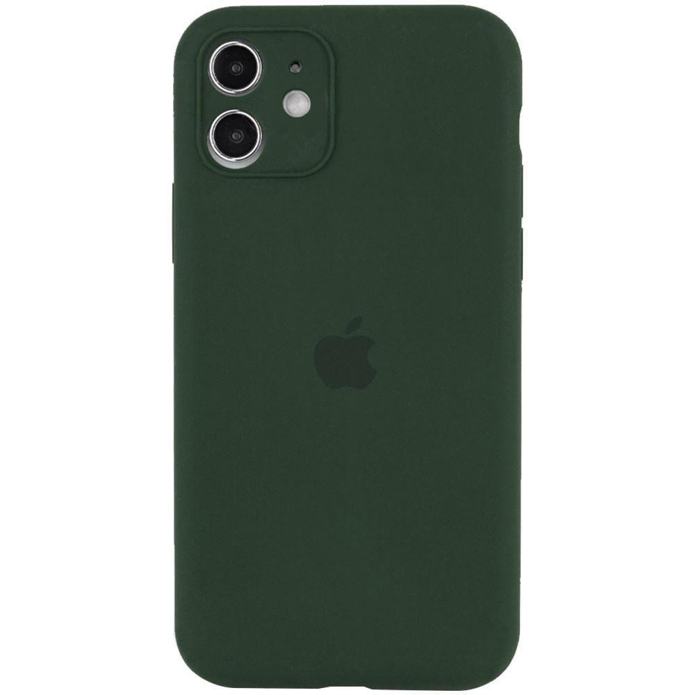 Silicone Case Full Camera Protective (AA) для iPhone 12 (6.1") (Cyprus Green)