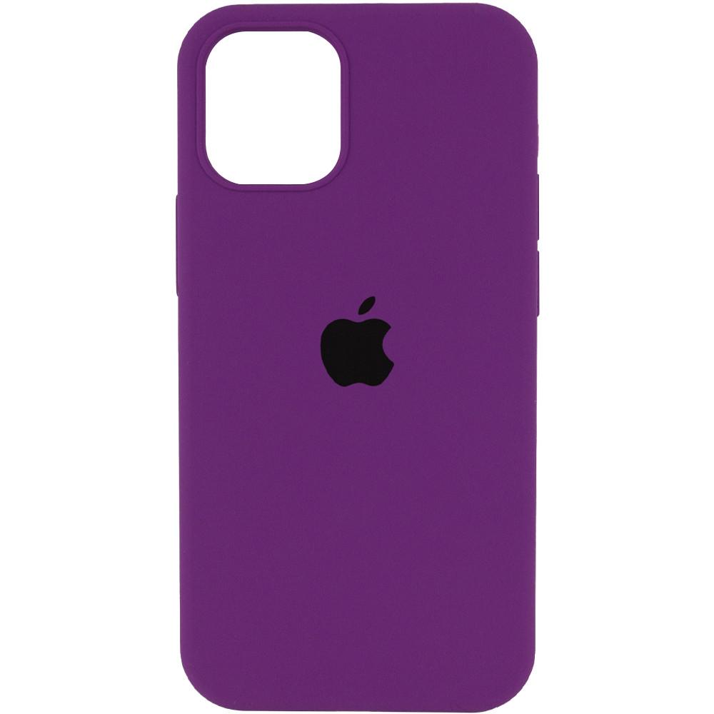 Silicone Case Full Protective (AA) для iPhone 12 / 12 Pro (Ultra violet)