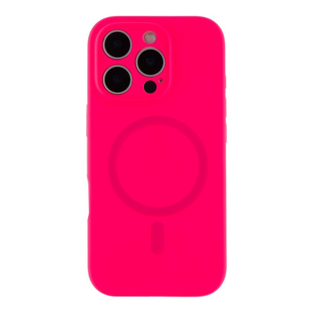 Silicone Case Full Camera Protective (AA) with MagSafe для iPhone 12 Pro Max (Barbie pink)