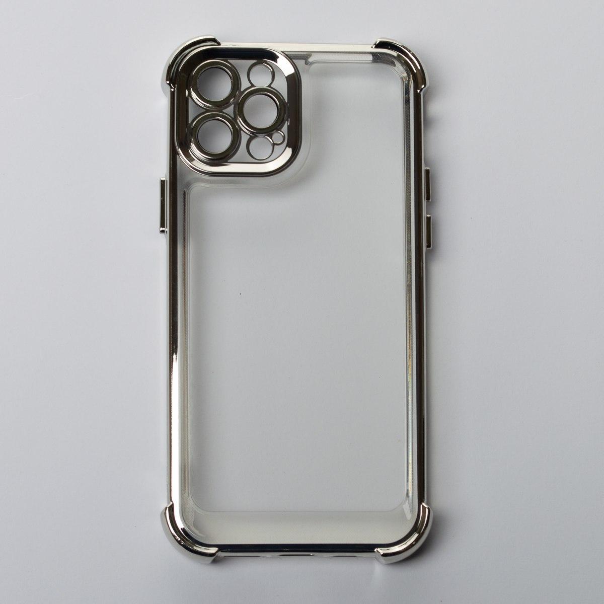 Накладка WXD Electroplated Side Colors для Iphone 12 Pro Max (Срібляста)
