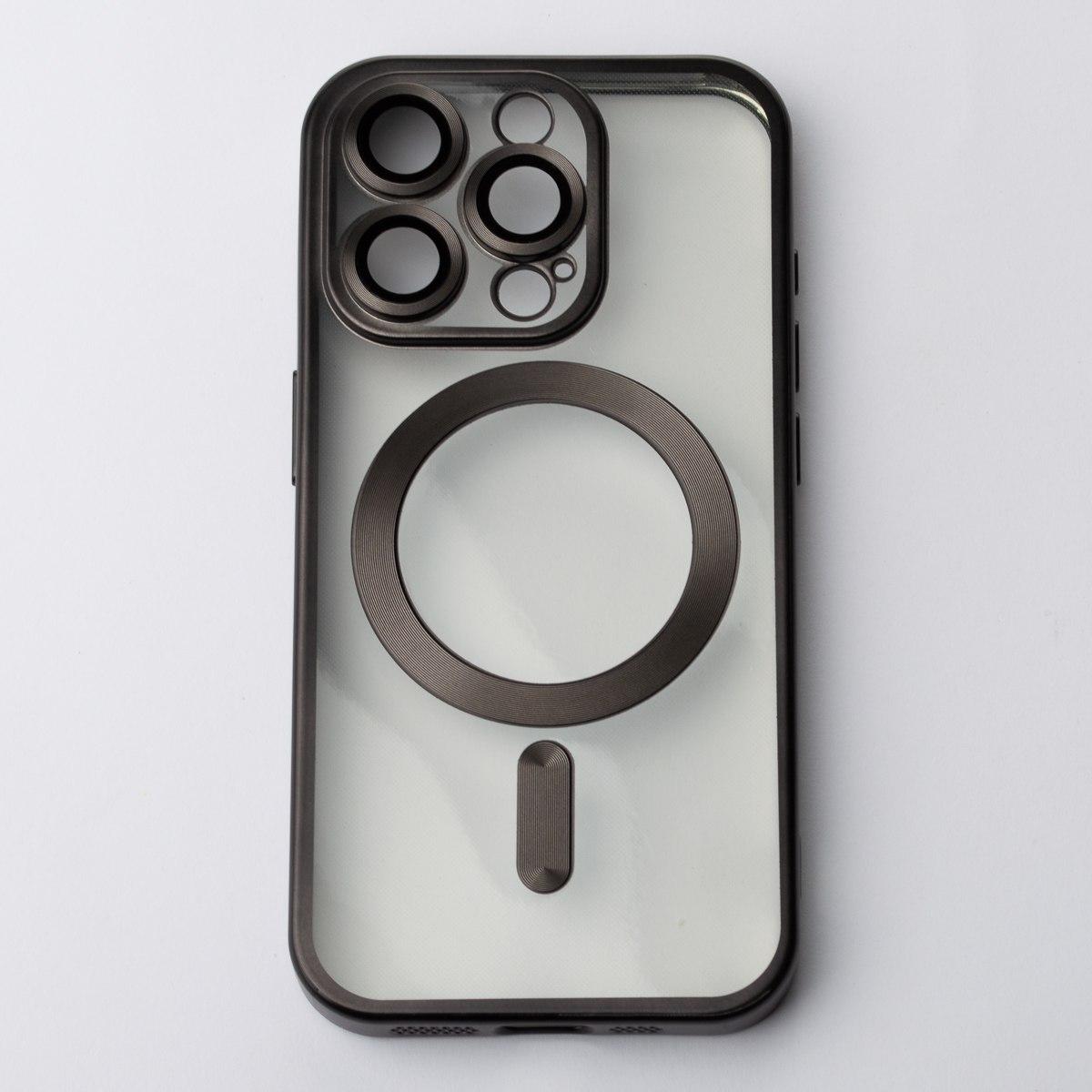 Накладка Metal Matte Case MagSafe для iPhone 13 Pro (black)