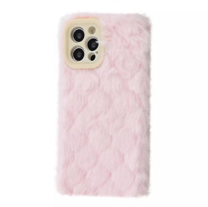 Накладка Fluffy Love Case для iPhone 12 Pro Max (pink)