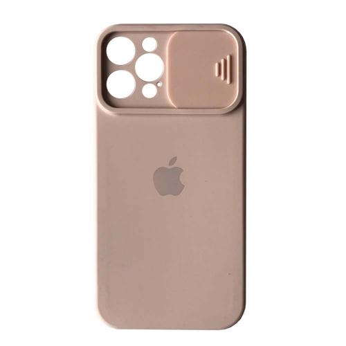 Silicone Case Square Slider Full Camera Protective (AA) для iPhone 12 Pro (Pink sand)