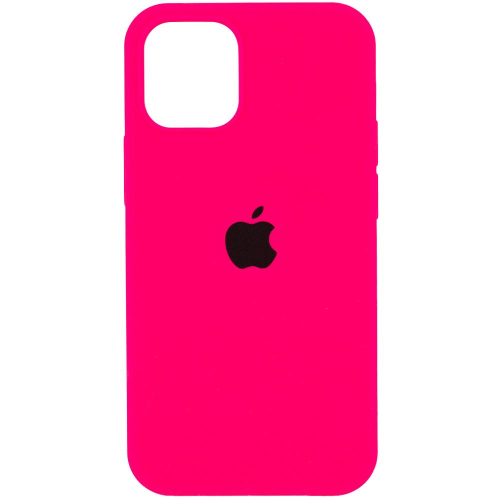 Silicone Case Full Protective (AA) для iPhone 12 / 12 Pro (Barbie pink)
