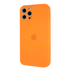 Silicone Case Full Camera Protective (AA) для iPhone 13 Pro Max (Orange)