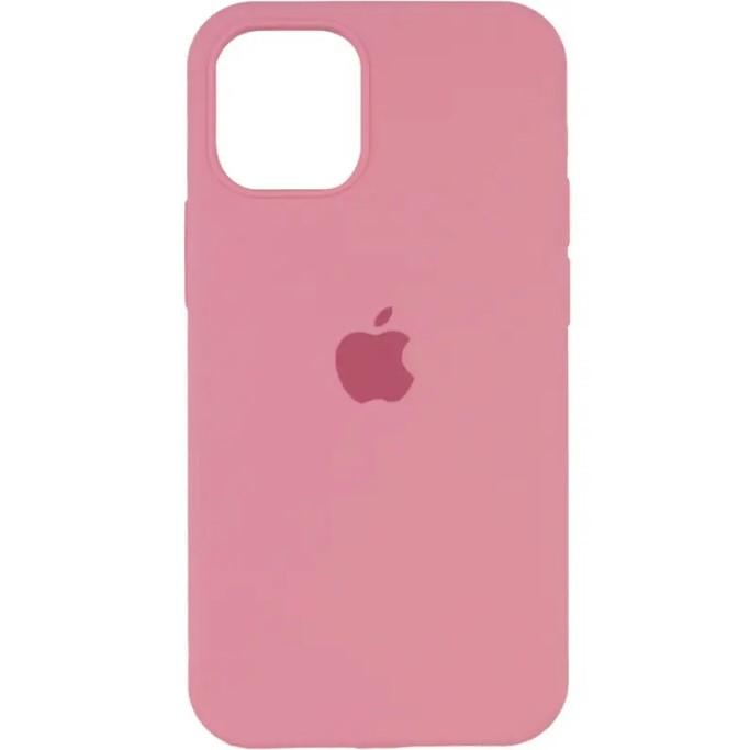 Silicone Case Full Protective (AA) для iPhone 12 Pro Max (6.7") (Light pink)