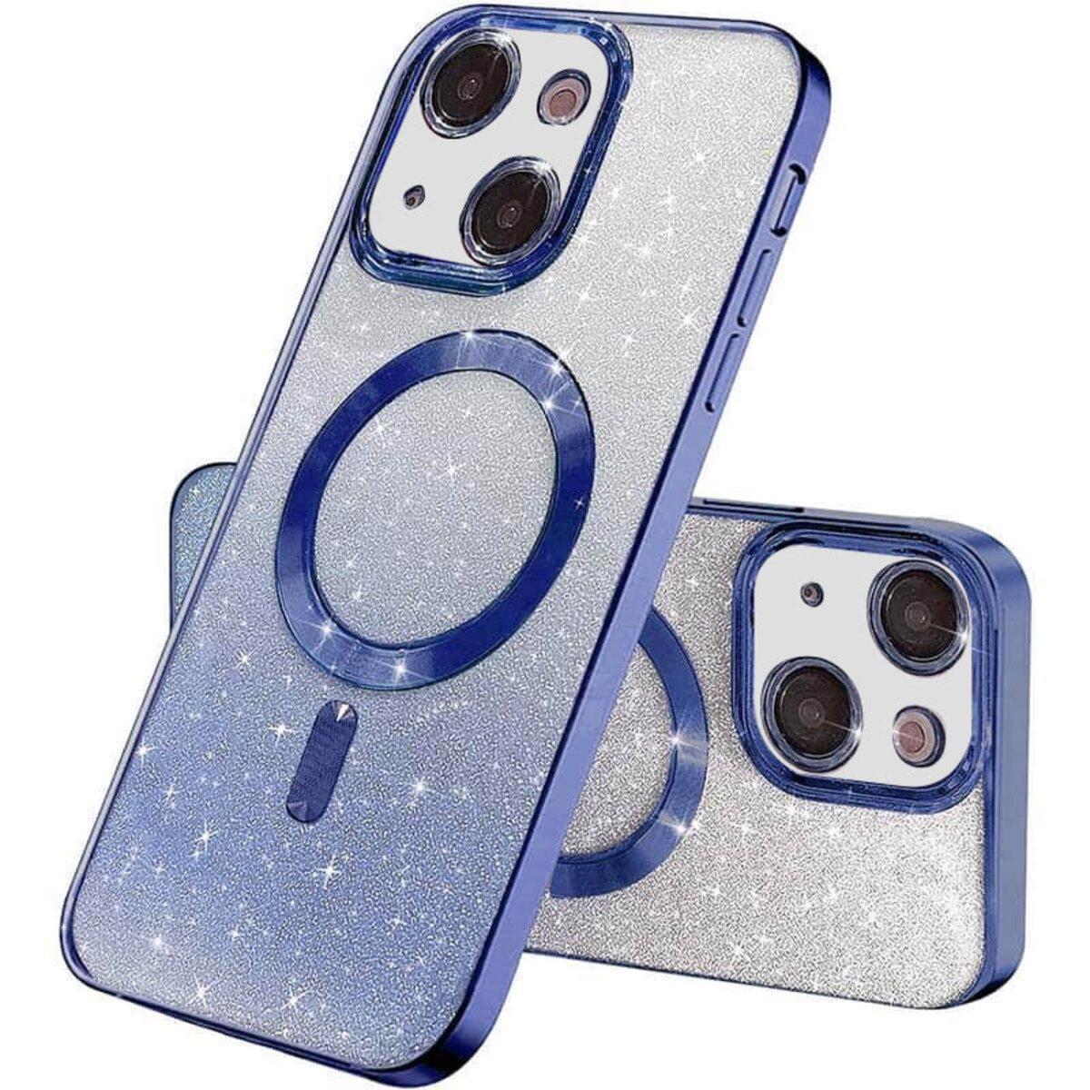 Чохол Shiny Magnetic для iPhone 15 синій