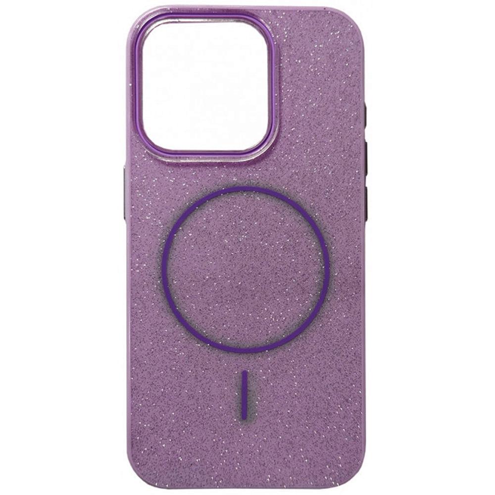 Чохол Color Glitter Magnetic для IPhone 15 (Фіолетовий)