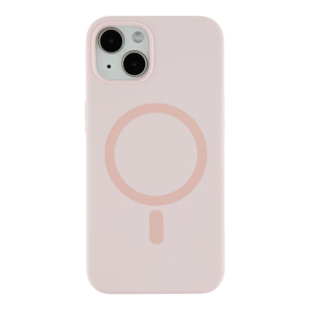 Silicone Case Full Protective (AA) with MagSafe для iPhone 13 (Pink sand)