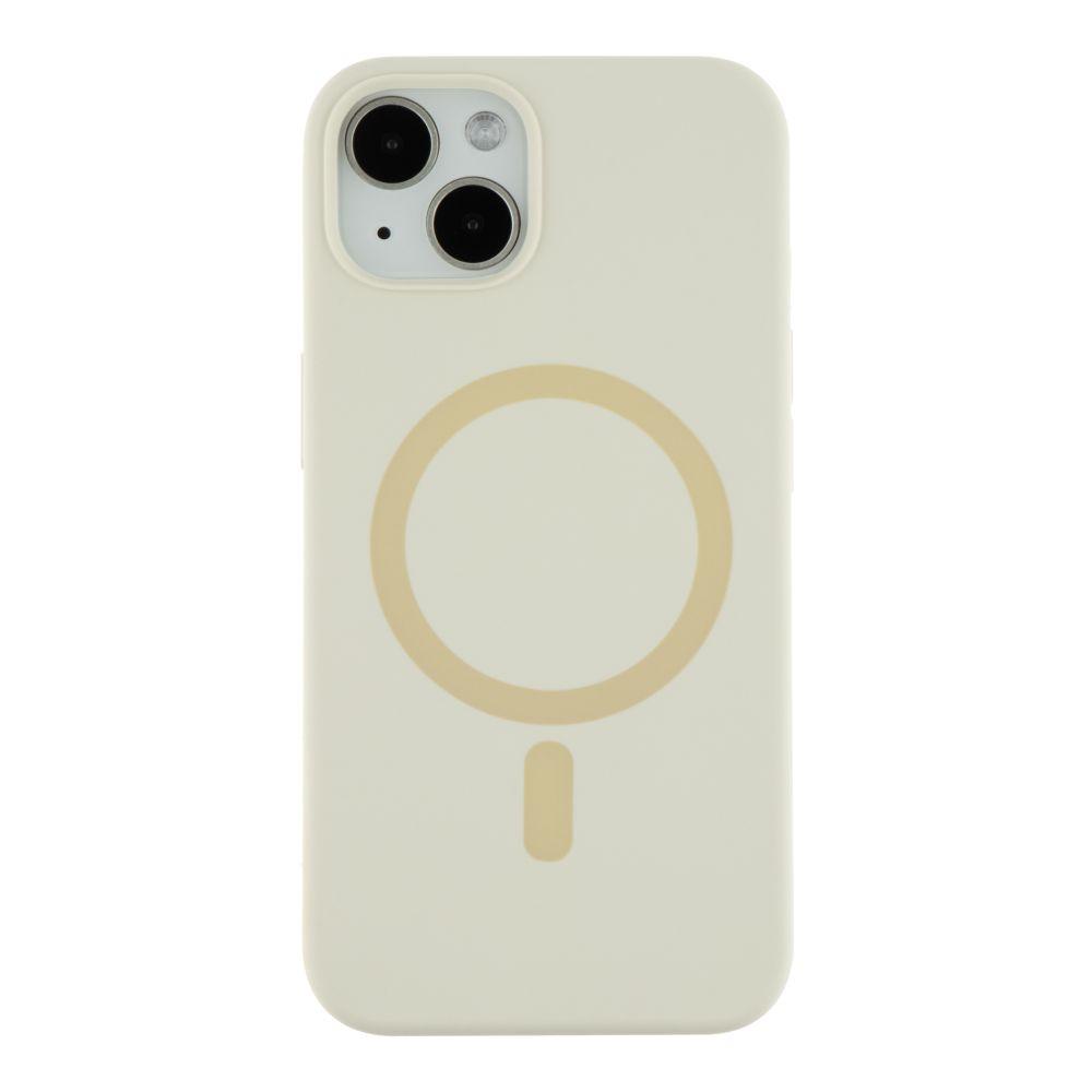Silicone Case Full Protective (AA) with MagSafe для iPhone 13 (Antique white)