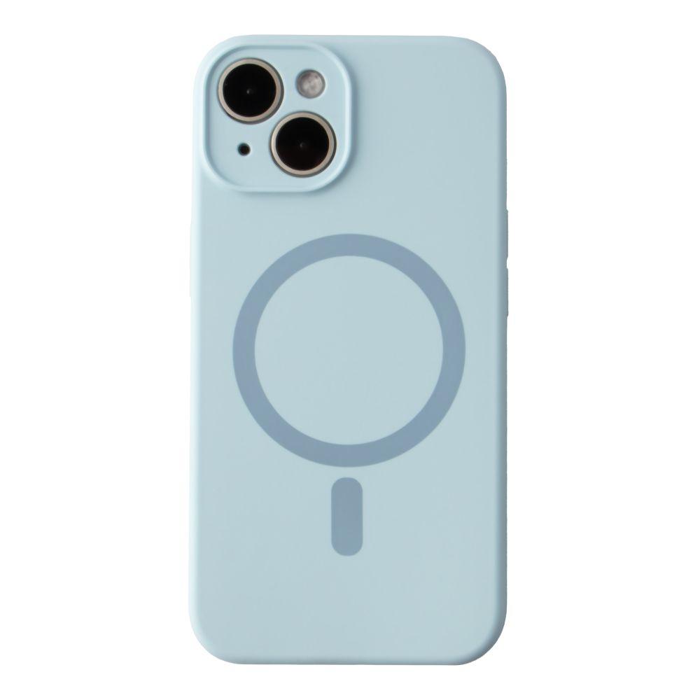Silicone Case Full Camera Protective (AA) with MagSafe для iPhone 13 (Lilac cream)