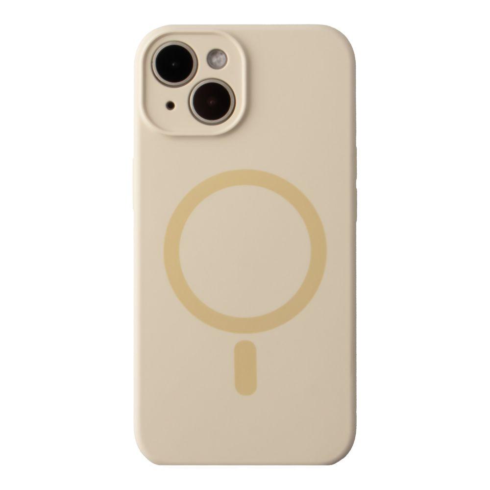 Silicone Case Full Camera Protective (AA) with MagSafe для iPhone 13 (Antique white)