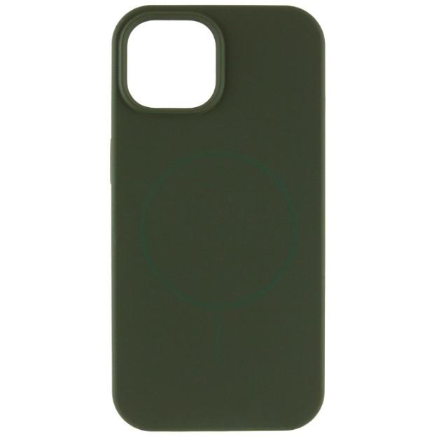 Silicone Case Full Protective (AA) with MagSafe для iPhone 14 / 13 (Cyprus Green)