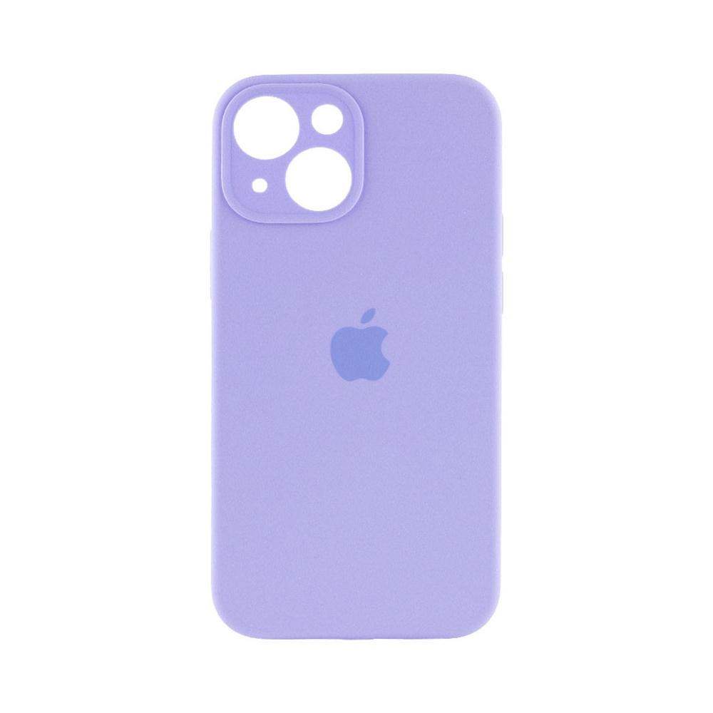 Silicone Case Square Full Camera Protective (AA) для iPhone 13 (Elegant purple)