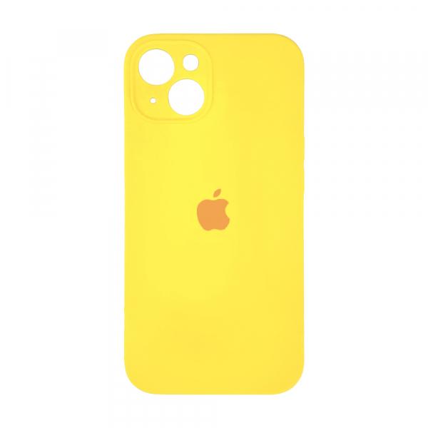 Silicone Case Full Camera Protective (AA) для iPhone 13 (Yellow)