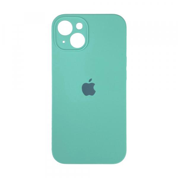 Silicone Case Full Camera Protective (AA) для iPhone 15 (Azure)