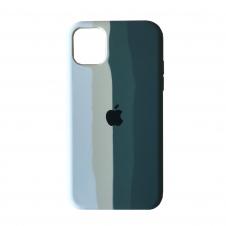 Rainbow Silicone Case iPhone 13 Pro Max (Green)