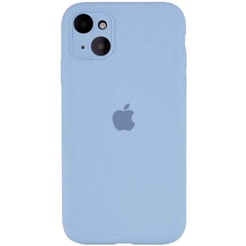 Silicone Case Full Camera Protective (AA) для iPhone 13 (Lilac blue)