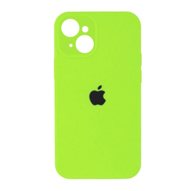 Silicone Case Full Camera Protective (AA) для iPhone 15 (Neon green)