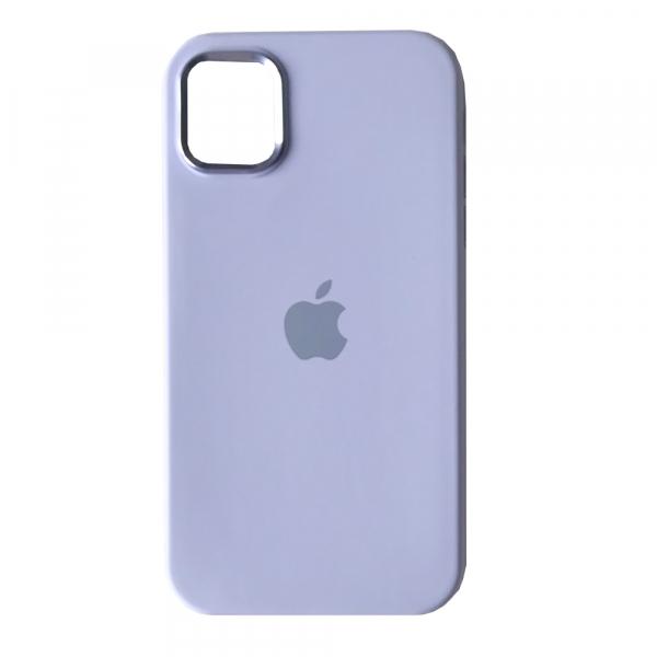 Silicone Case Full (Metal Frame and Buttons) для iPhone 14/13 (Dasheen)